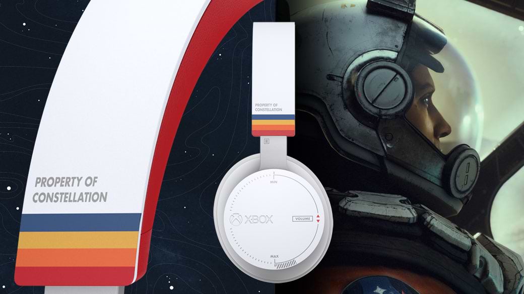 אוזניות אלחוטיות Xbox Starfield Limited Edition - צבע לבן שנה אחריות ע"י יבואן רשמי