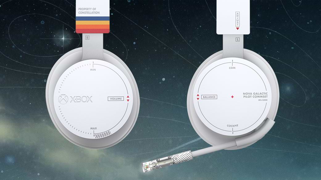אוזניות אלחוטיות Xbox Starfield Limited Edition - צבע לבן שנה אחריות ע"י יבואן רשמי