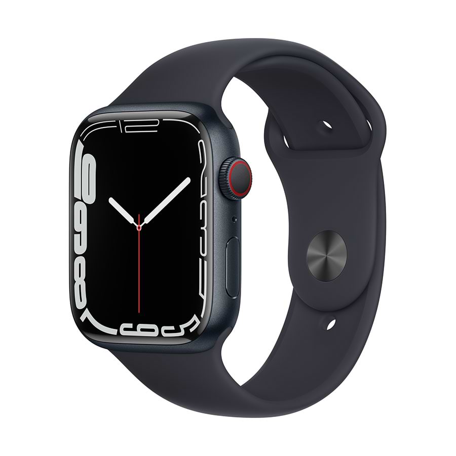 שעון חכם Apple Watch Series 7 GPS + Cellular 41mm Aluminum Case - צבע שחור חצות