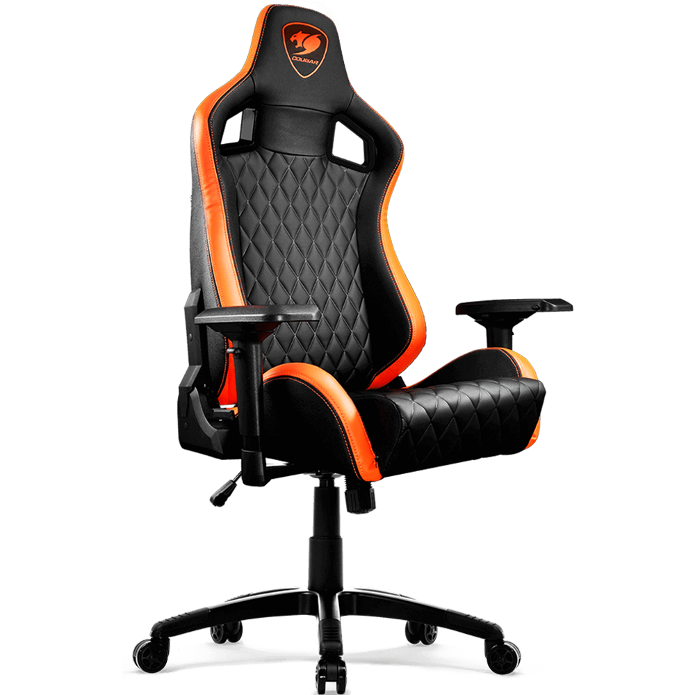 כסא גיימינג Cougar Armor S Gaming Chair - בצבע שחור וכתום שנה אחריות ע