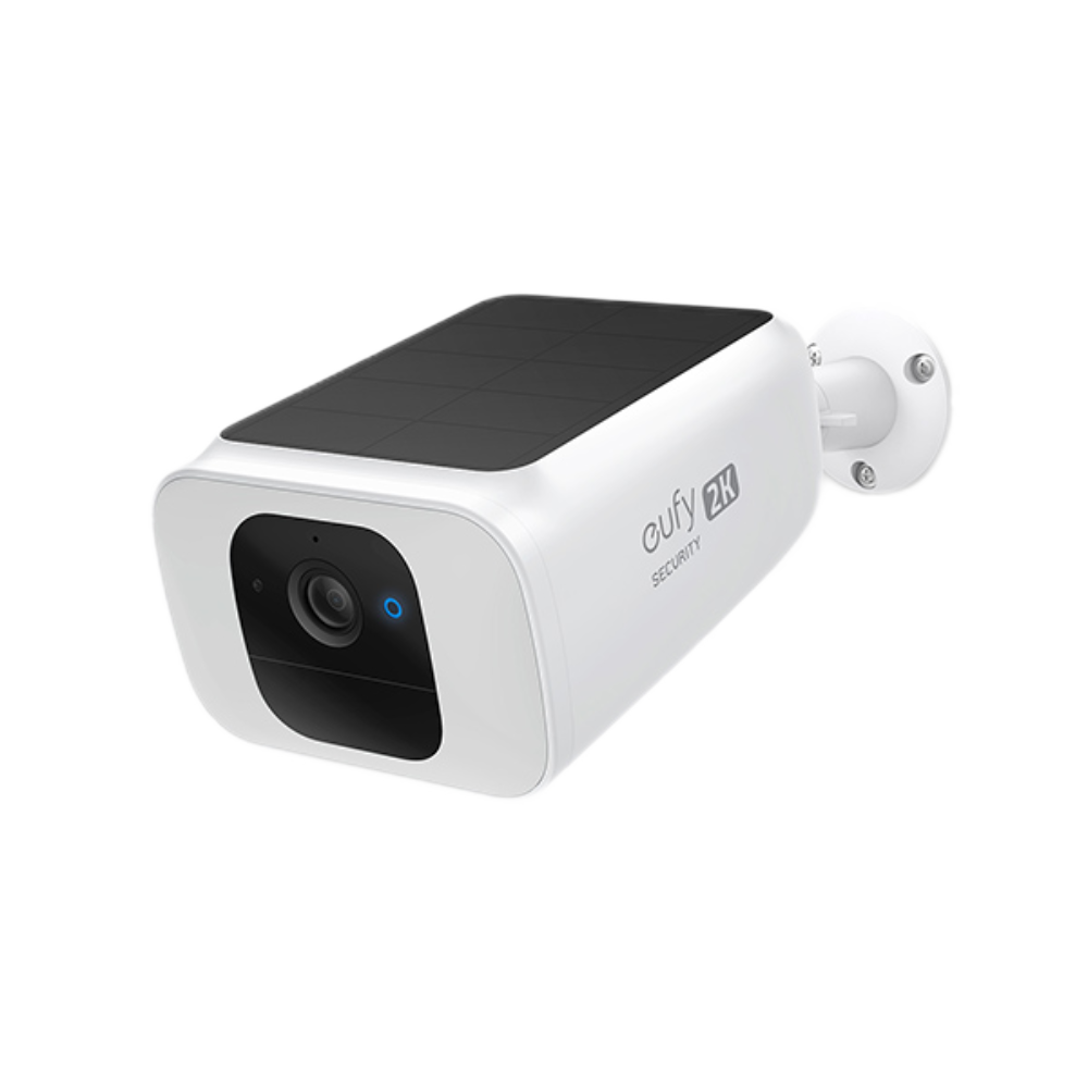 מצלמת אבטחה חכמה סולארית   Eufy Security Spotlight 2K Solar Cam S40 - צבע לבן שנה אחריות ע