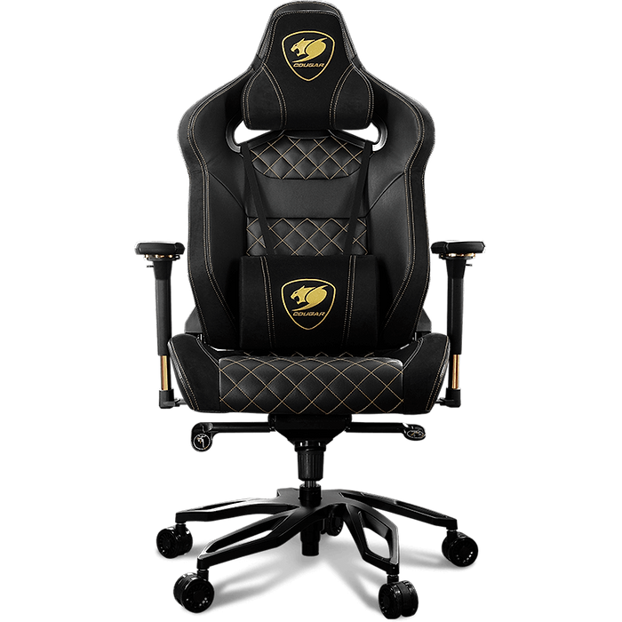 כסא גיימינג Cougar Armor Titan Pro Gaming Chair - צבע שחור וזהב שנה אחריות עי יבואן הרשמי