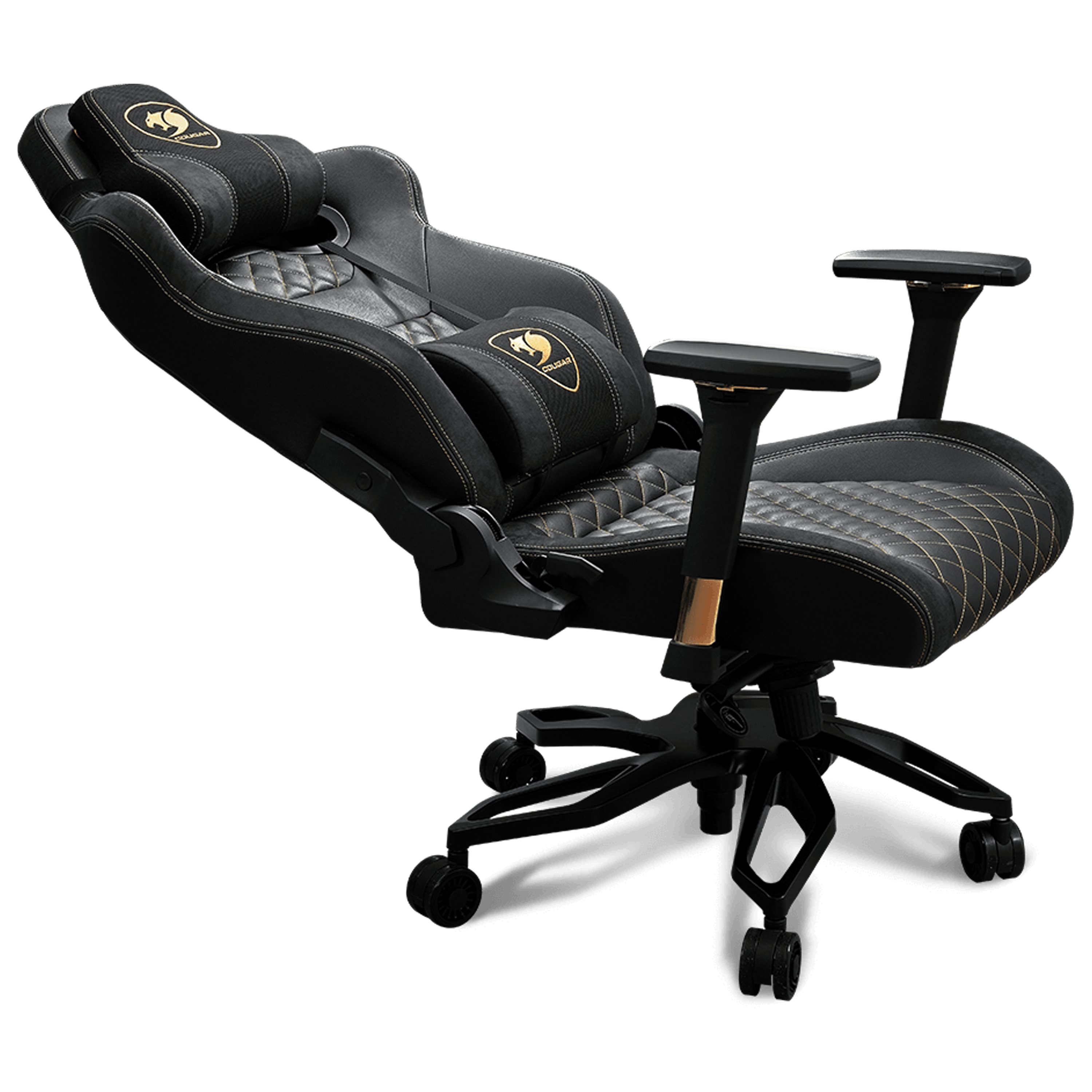 כסא גיימינג Cougar Armor Titan Pro Gaming Chair - צבע שחור וזהב שנה אחריות ע