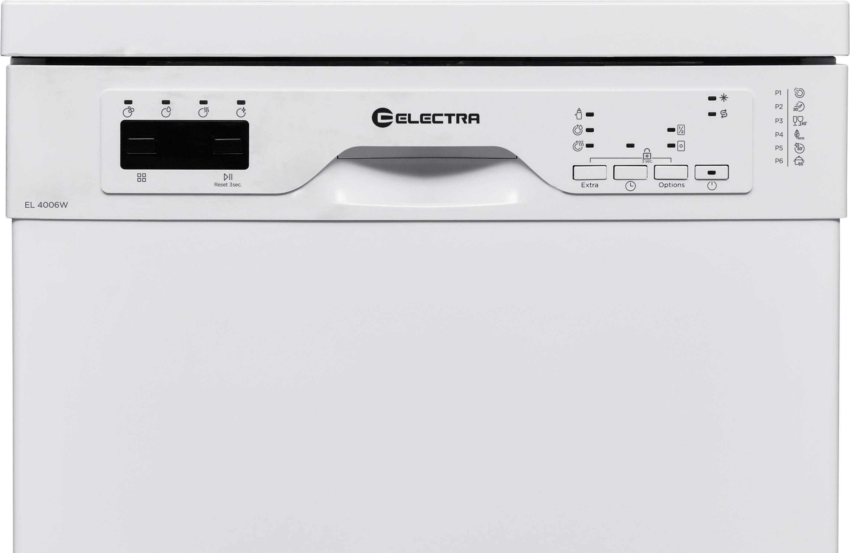 מדיח כלים עומד צר  Electra EL4006W - גימור לבן אחריות אלקטרה יבואן רשמי 