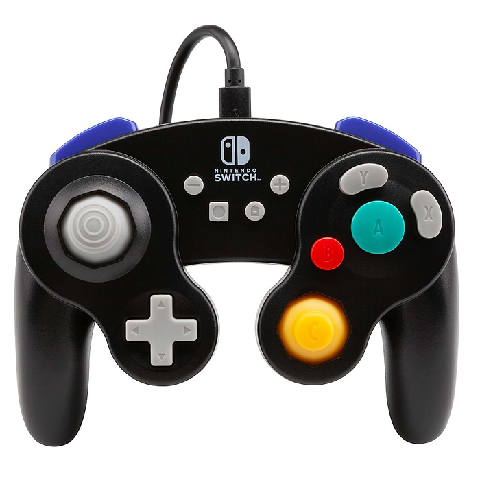 בקר חוטי Nintendo Power A GameCube Wired Black - בצבע שחור