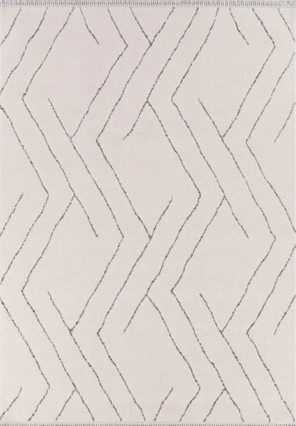 שטיח סאוונה דגם GK72B צבע קרם-שחור מידה 200/290 ס''מ BuyCarpet