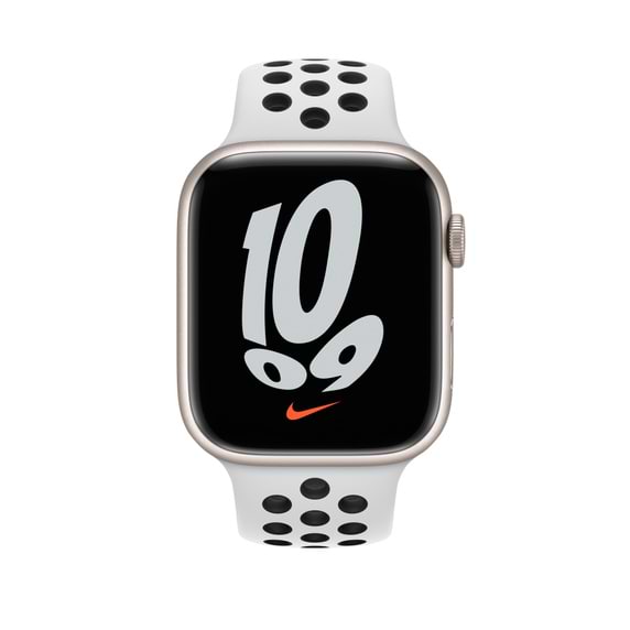 שעון חכם Apple Watch Nike Series 7 GPS + Cellular 45mm Starlight Aluminum Case-  צבע אור כוכבים שנה אחריות ע״י יבואן רשמי