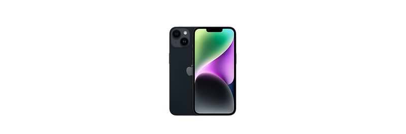 סמארטפון Apple iPhone 14 128GB - צבע שחור חצות שנה אחריות ע