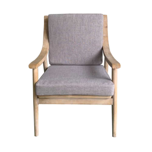 הכורסא הכפרית - צבע בד אפור מעץ מלא XMS-CB2612 ZN123-19