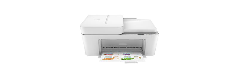 מדפסת משולבת אלחוטית HP DeskJet Plus 4120 AIO - צבע לבן שנה אחריות ע