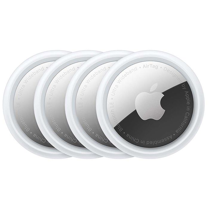 Apple AirTag - מארז 4 יחידות  צבע לבן שנה אחריות עי היבואן הרשמי 