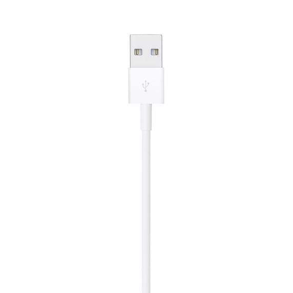 כבל טעינה וסנכרון Apple Lightning to USB Cable באורך 2 מטר - צבע לבן שנה אחריות ע