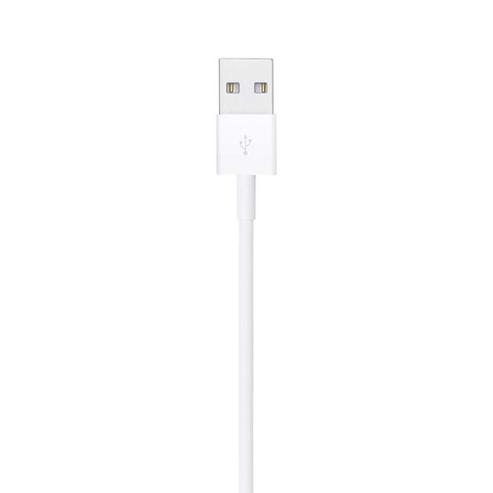 כבל טעינה וסנכרון Apple Lightning to USB Cable באורך שני מטר - צבע לבן שנה אחריות עי היבואן הרשמי