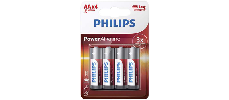 סט 4 סוללות Philips AA