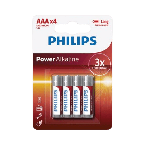 סט 4 סוללות Philips AAA