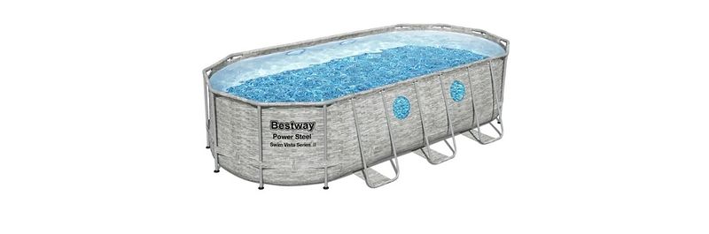 בריכת שחייה אובלית אולטרה ראטן 527x254x122 דגם 56716 מבית BESTWAY