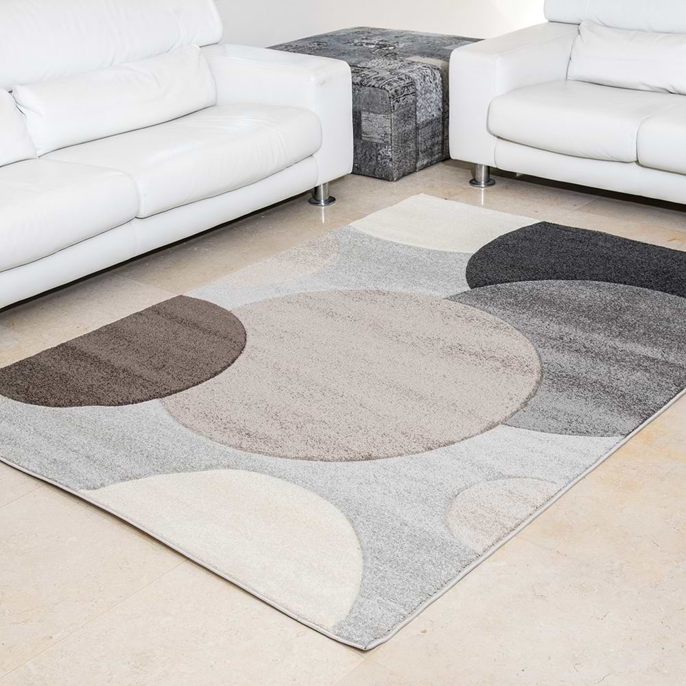 'שטיח פיקסו דה וינצי 4054/65 עיגולים בז 133/190 ס''מ BuyCarpet