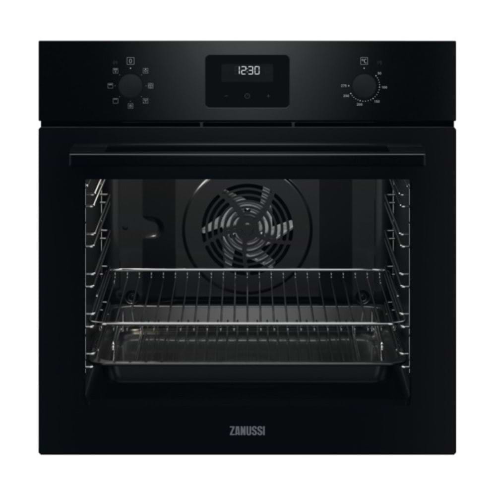 תנור אפייה בנוי 74 ליטר שחור דגם  ZANUSSI ZOHNX3K1A| אחריות יבואן רשמי