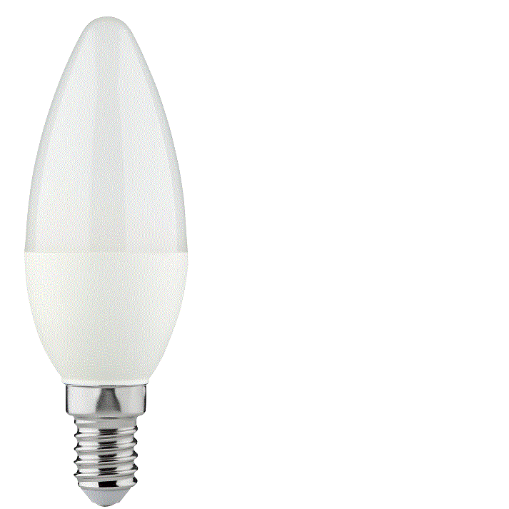 נורת נר חלבי אור לבן חם מידאה דגם MIDEA ML-CAC37-5W-WW 305