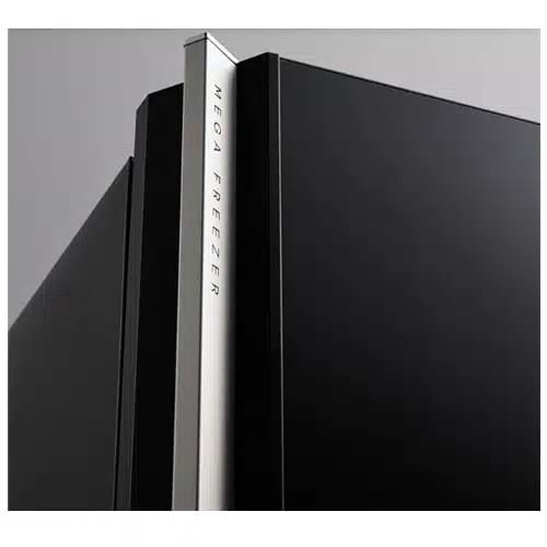 מקרר מקפיא עליון דגם 4660 זכוכית שחורה SHARP - התקן שבת מובנה - ראלקו יבואן רשמי