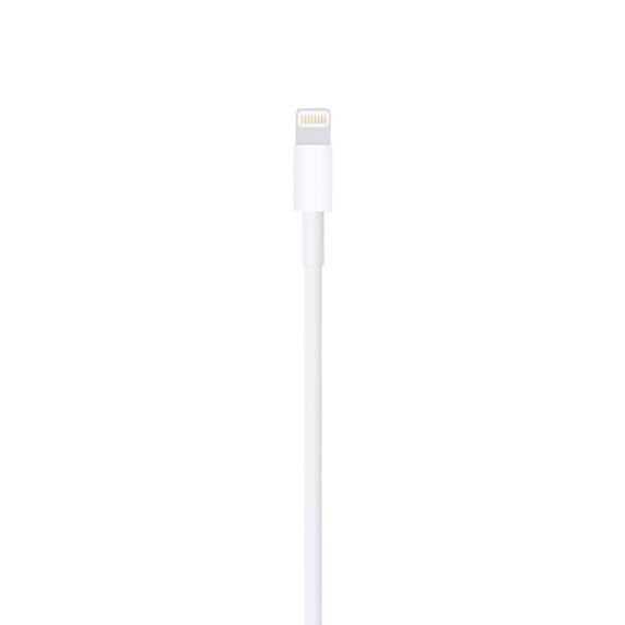 כבל טעינה וסנכרון Apple Lightning to USB Cable באורך מטר אחד - צבע לבן שנה אחריות ע