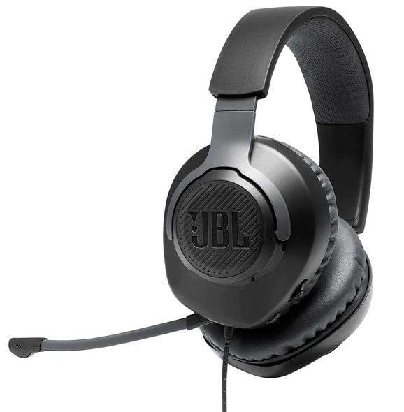 אוזניות גיימינג JBL Quantum 100 - צבע שחור שנה אחריות ע