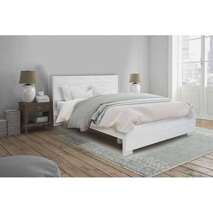מיטה מעוצבת מעץ מלא 120X190 דגם 5003 צבע טבעי + מזרן קפיצים מתנה אולימפיה 