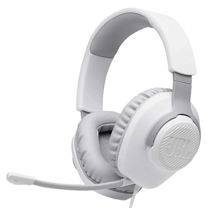 אוזניות גיימינג JBL Quantum 100 - צבע לבן