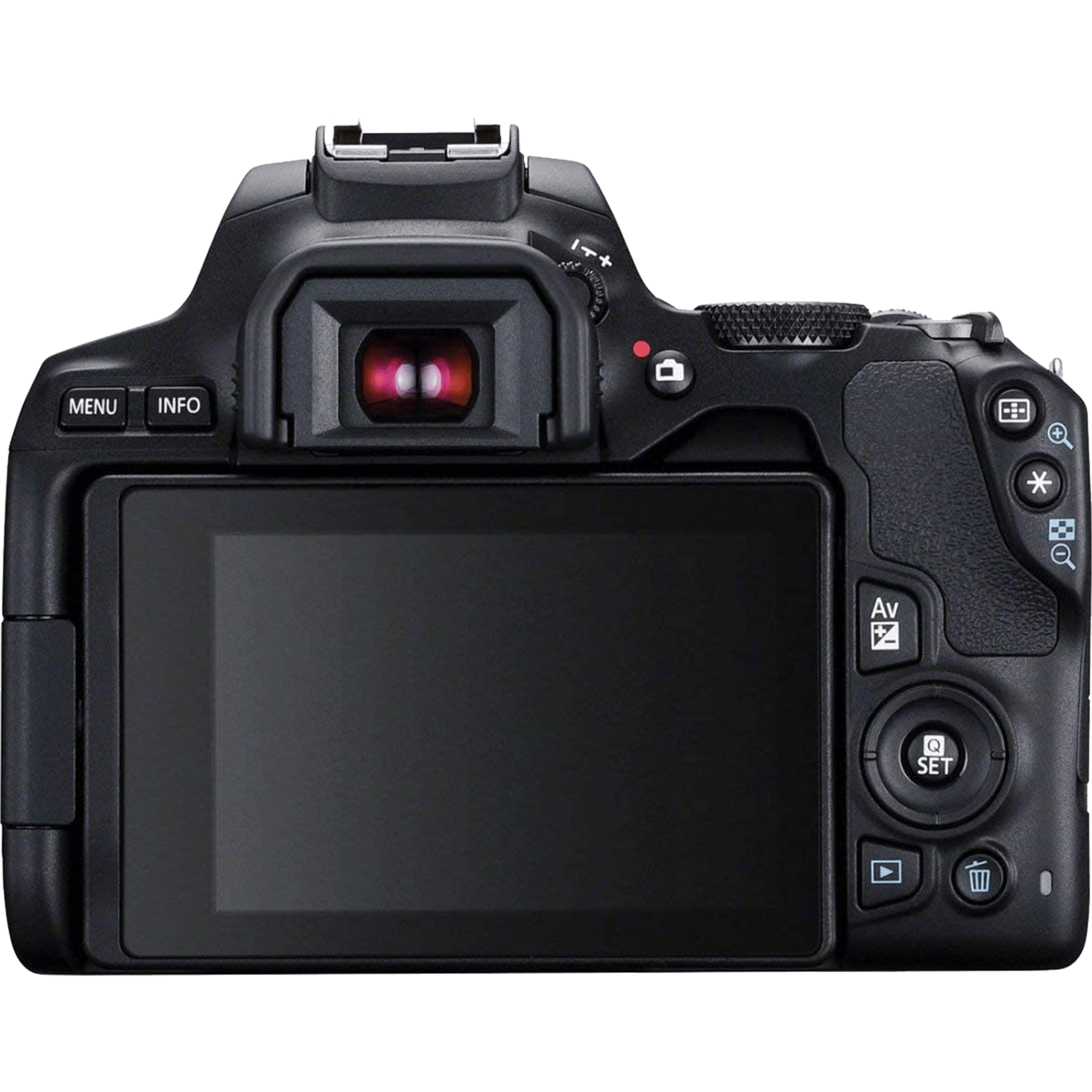 מצלמה רפלקס דיגיטלית הכוללת עדשה Canon EOS 250D DSLR 24.1MP EF-S 18-55mm f/4-5.6 DC III - צבע שחור שלוש שנות אחריות ע