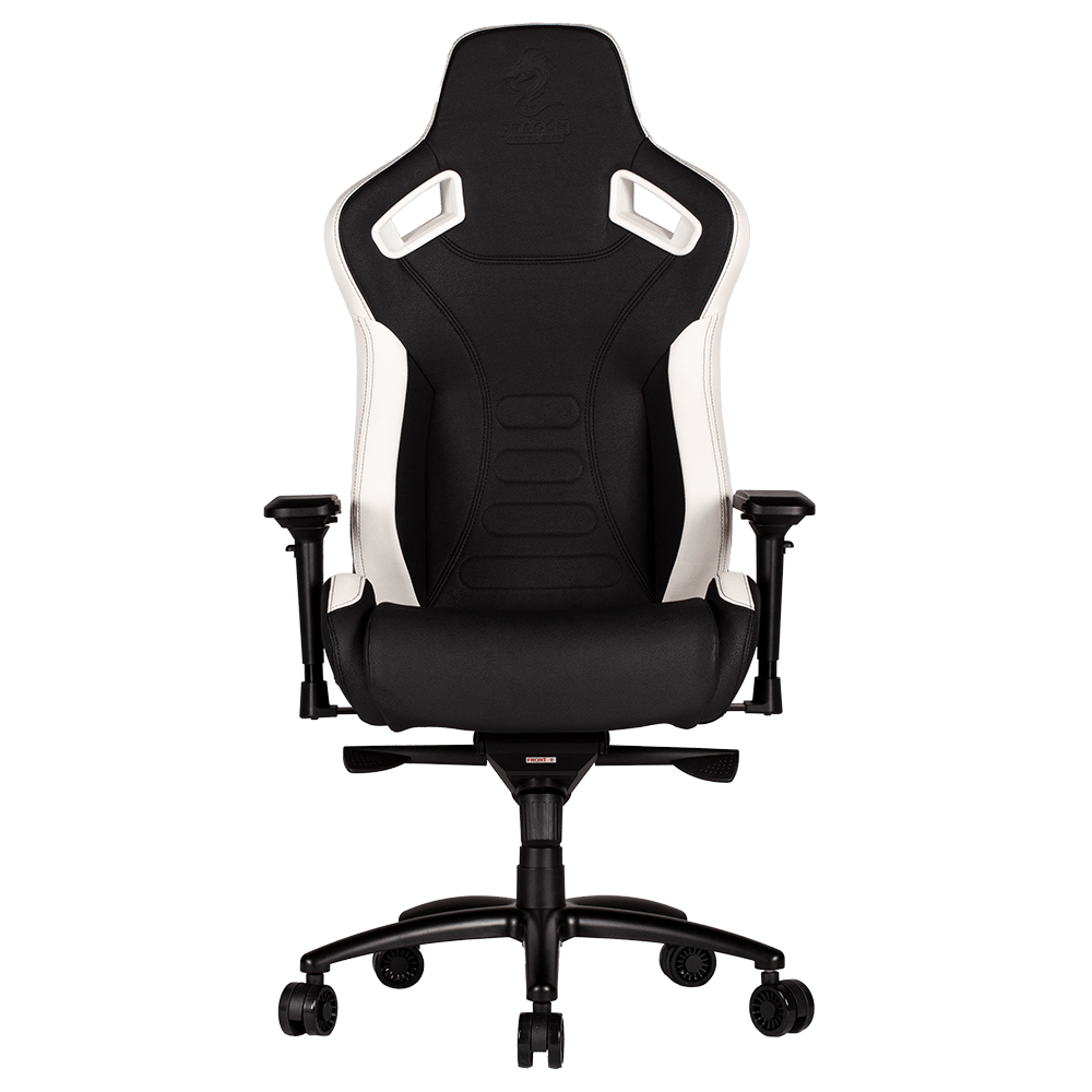 כיסא גיימינג Dragon GT - צבע שחור ולבן שנה אחריות ע