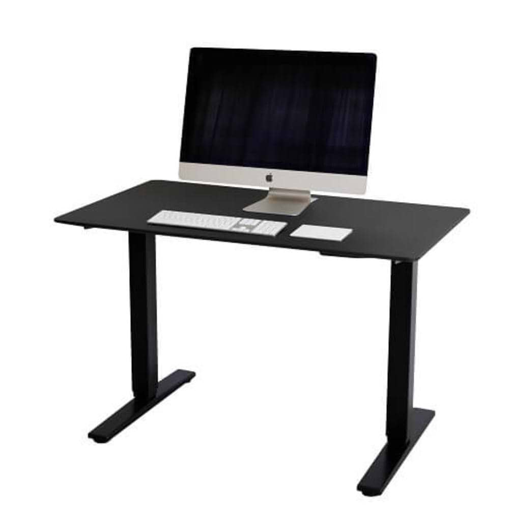 שולחן דגם פנאומטי 140 ס''מ רגל שחור פלטה שחורה KEISAR