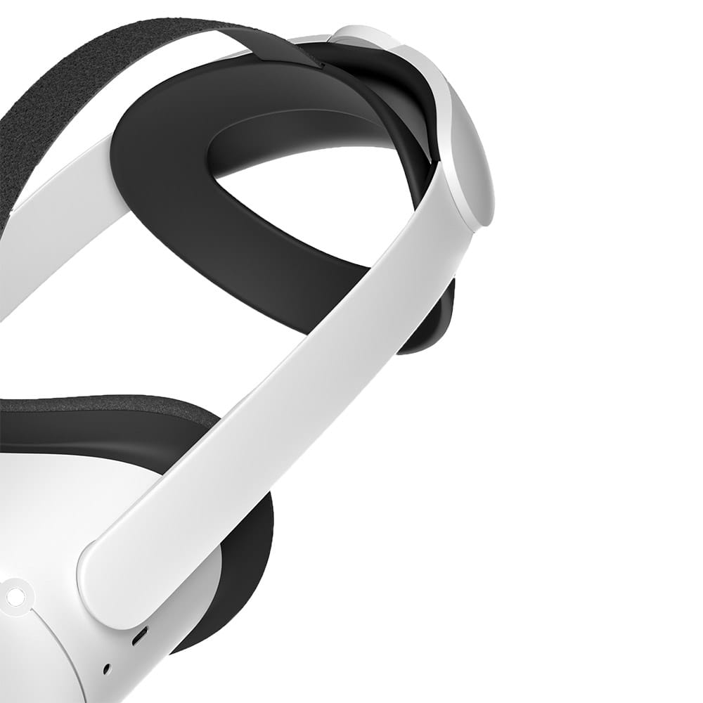 רצועת ראש מתכוננת BDK למשקפי מציאות מדומה Oculus Quest 2 - צבע לבן 