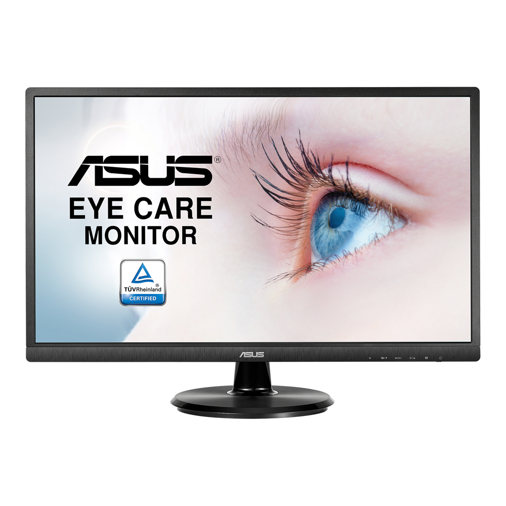 מסך מחשב 23.8'' Asus VA249HE Eye Care IPS FHD 75Hz - צבע שחור שלוש שנות אחריות ע
