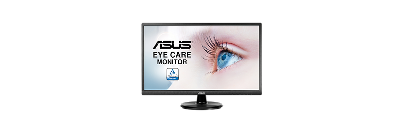 מסך מחשב 23.8' Asus VA249HE Eye Care IPS FHD 75Hz - צבע שחור שלוש שנות...