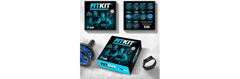 ערכת כושר Fit Kit ערכת מולטי ספורט הכוללת 9 אביזרי כושר - שנה אחריות ע