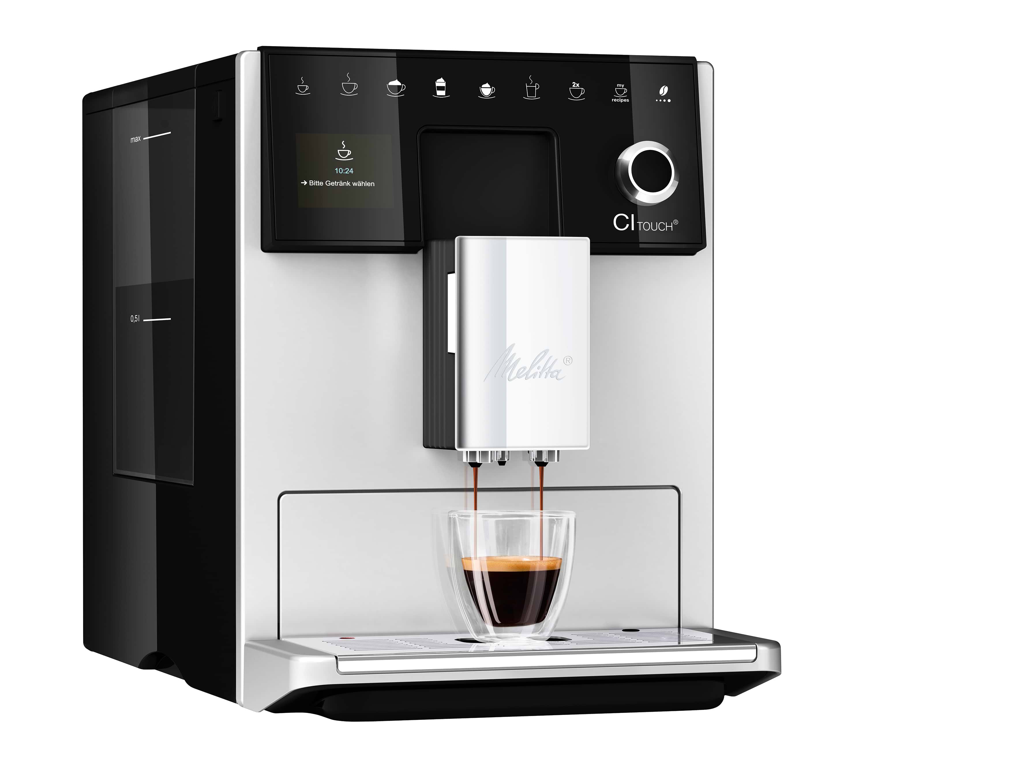 מכונת קפה אוטמטית מליטה סי אי טאץ' כסף Melitta CI Touch - אחריות יבואן רשמי