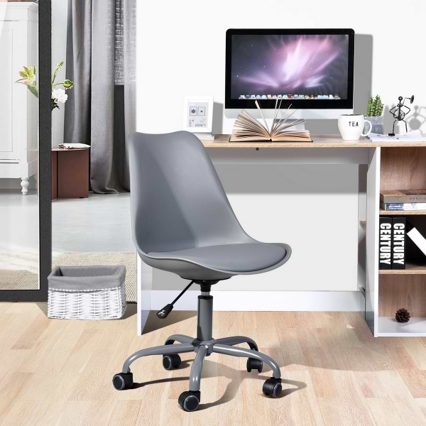 כיסא משרדי דגם BLOKHUS צבע אפור HOMAX