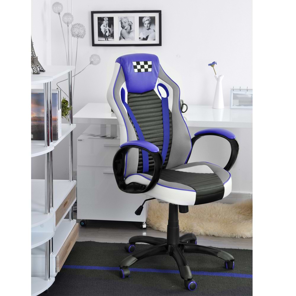 כיסא גיימינג דגם EMINEM צבע כחול HOMAX