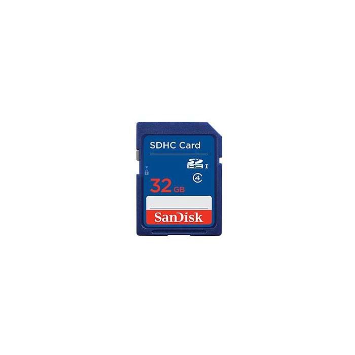 כרטיס זיכרון בנפח SanDisk SD 32GB - חמש שנות אחריות עי היבואן הרשמי