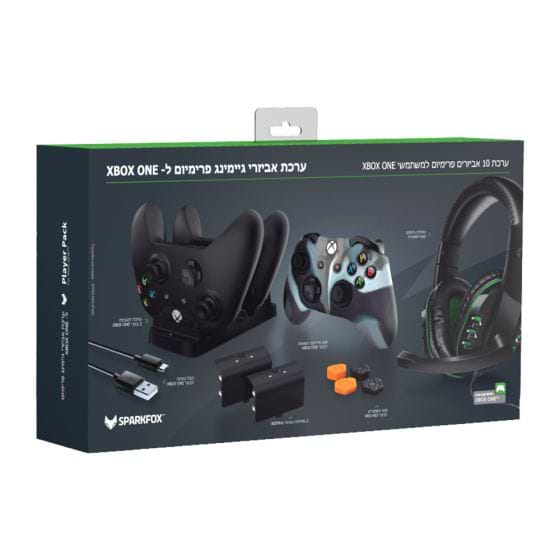 ערכת גיימינג פרמיום ל- SparkFox Xbox One - צבע שחור שנה אחריות ע