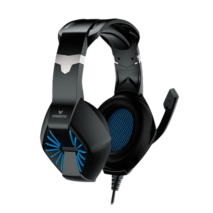 אוזניות חוטיות Sparkfox A1 - צבע שחור וכחול 