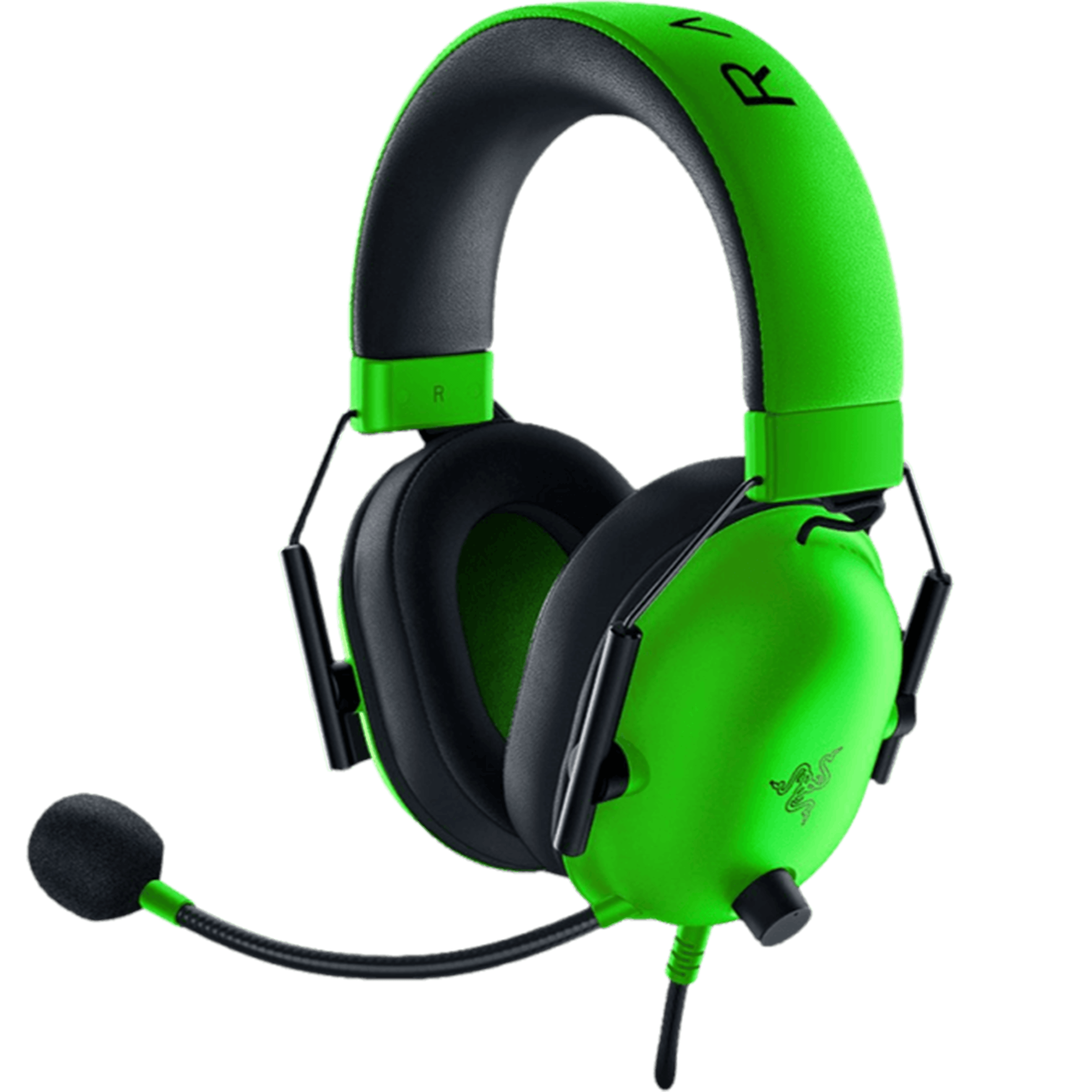 אוזניות גיימינג Razer BlackShark V2 X 3.5mm - צבע ירוק שנתיים אחריות ע