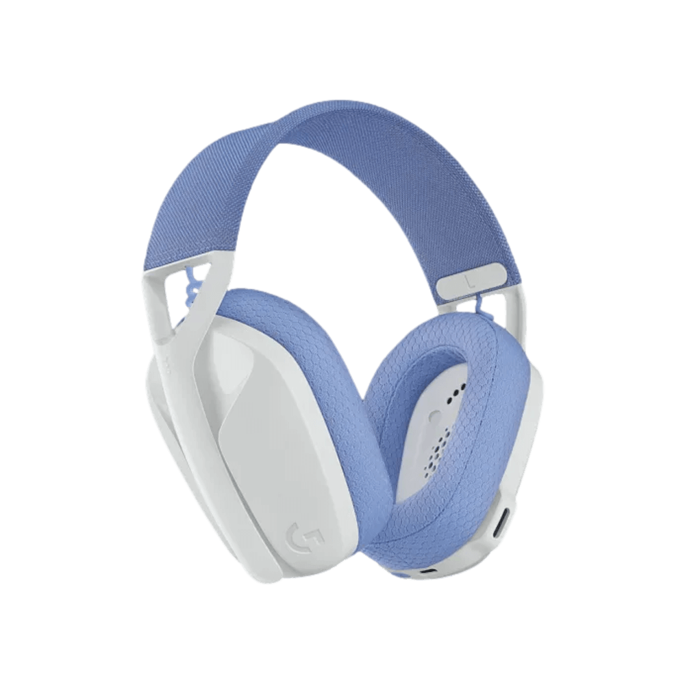 אוזניות אלחוטיות Logitech G435 Wireless Gaming Headset - צבע לבן שנתיים אחריות ע