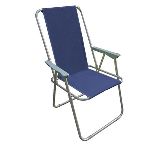 כסא פיקניק מתקפל  דגם סופר מילאנו גב גבוה צבע כחול AUSTRALIA CAMP