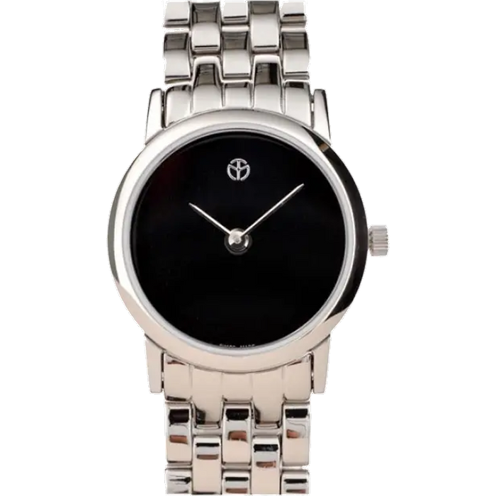 שעון יד לגבר/לאשה Mathey Tissot D9315ANMI 24mm צבע כסף/שחור/זכוכית ספיר - אחריות לשנה עי היבואן