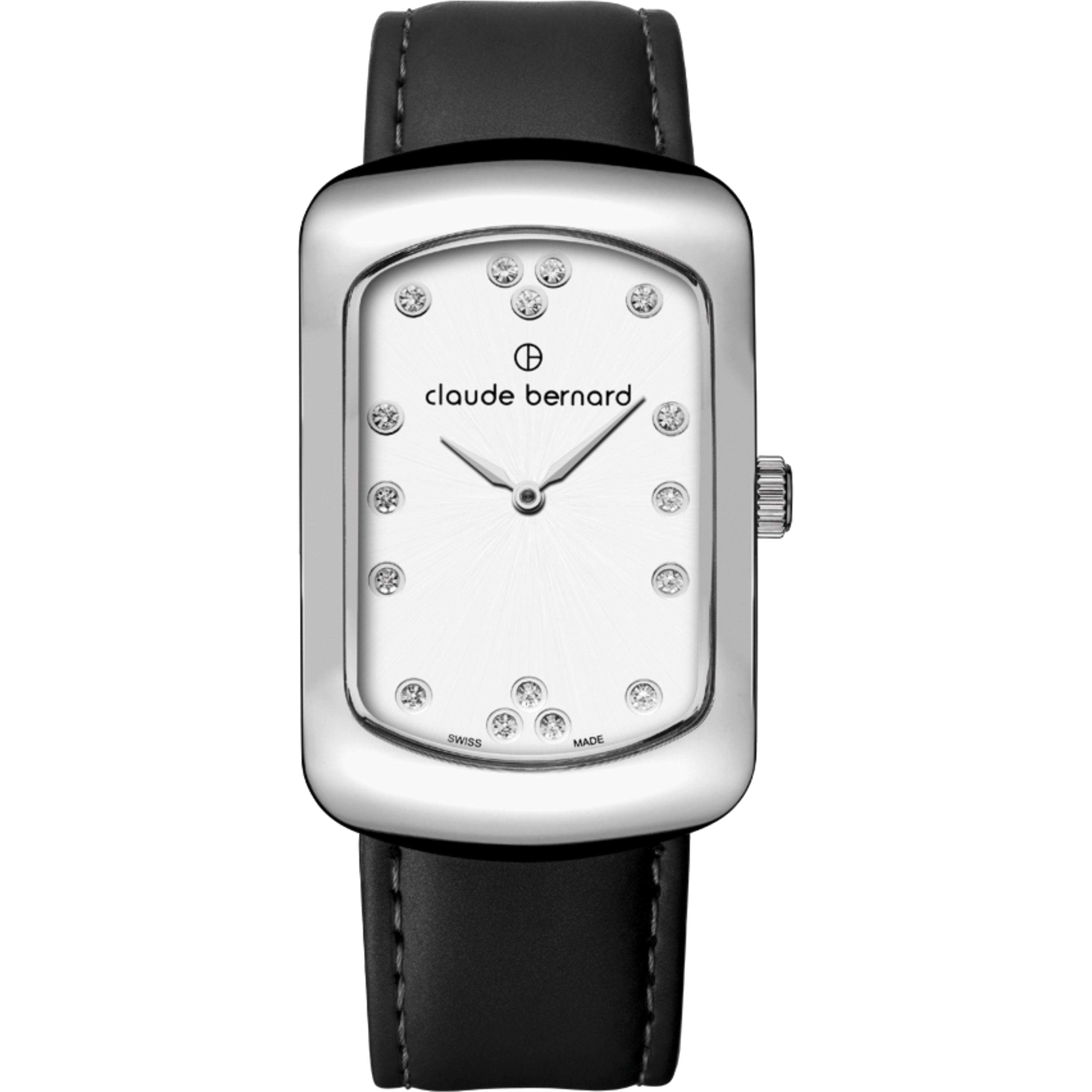 שעון יד לאישה Claude Bernard 20226 3 APN 30mm צבע שחור/ספיר קריסטל - אחריות לשנתיים