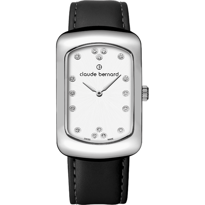 שעון יד לאישה Claude Bernard 20226 3 APN 30mm צבע שחור/ספיר קריסטל - אחריות לשנה עי היבואן