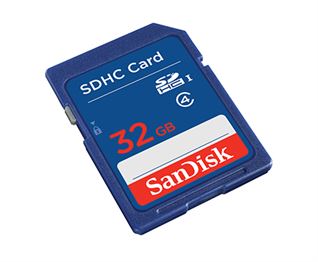כרטיס זיכרון בנפח SanDisk SD 32GB - חמש שנות אחריות ע