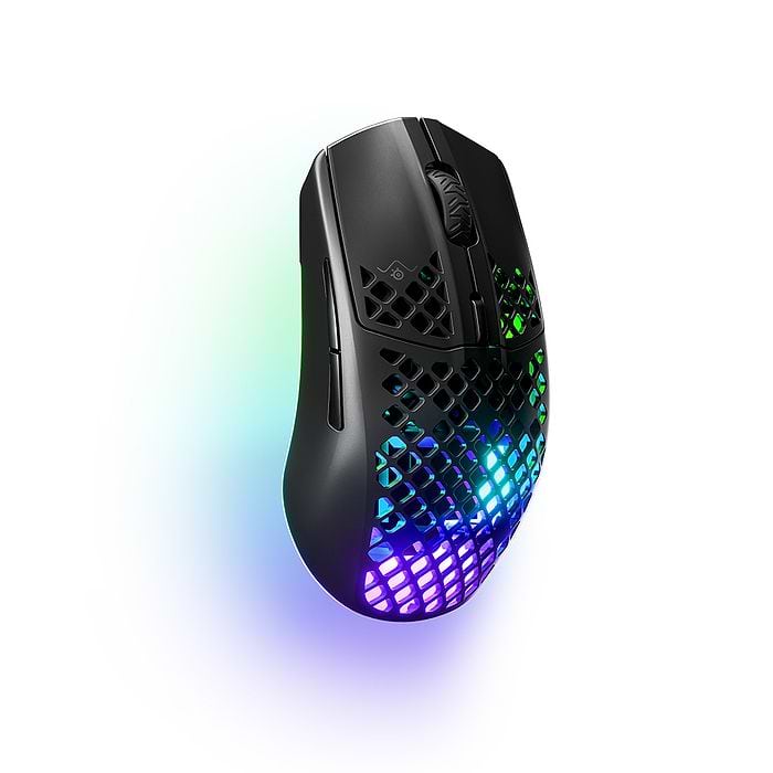עכבר אלחוטי SteelSeries Aerox 3 Wireless - צבע שחור שנתיים אחריות ע"י היבואן הרשמי