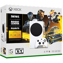 קונסולה Xbox Series S 512GB Gilded Hunter Edition: Fortnite + Rocket League + Fallguys - צבע לבן שנה אחריות ע"י היבואן הרשמי 